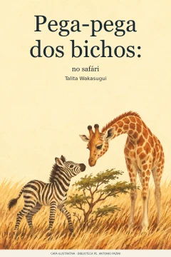 Capa de Pega-pega dos bichos : no safári, por Wakasugui, Talita