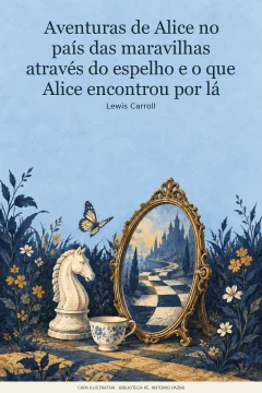 Capa de Aventuras de Alice no país das maravilhas através do espelho e o que Alice encontrou por lá, por Carroll, Lewis