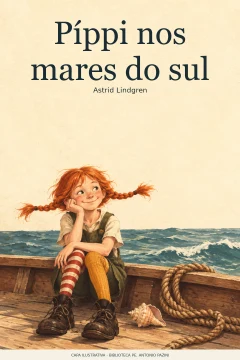 Capa de Píppi nos mares do sul, por Lindgren, Astrid