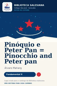 Capa de Pinóquio e Peter Pan = Pinocchio and Peter pan, por Maharg, Álvaro