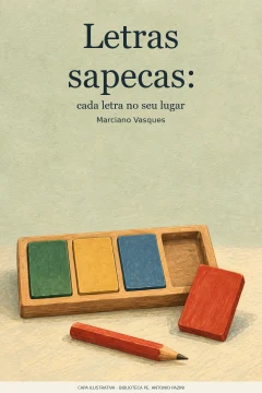 Capa de Letras sapecas : cada letra no seu lugar, por Vasques, Marciano