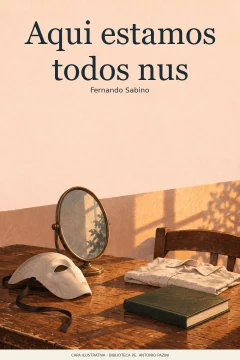 Capa de Aqui estamos todos nus, por Sabino, Fernando