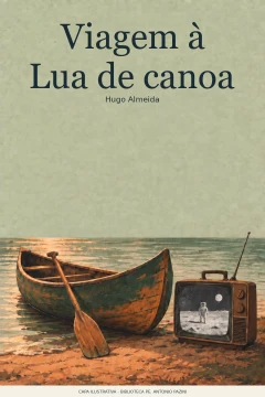 Capa de Viagem à Lua de canoa, por Almeida, Hugo