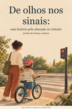 Capa de De olhos nos sinais : uma história pela educação no trânsito, por Ladeira, Julieta de Godoy