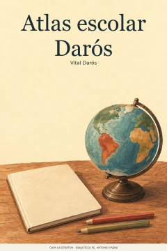 Capa de Atlas escolar Darós, por Darós, Vital