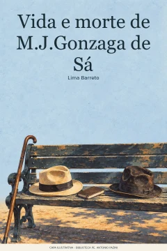 Capa de Vida e morte de M.J.Gonzaga de Sá, por Barreto, Lima