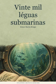 Capa de Vinte mil léguas submarinas, por Braga, Edson Rocha