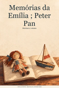 Capa de Memórias da Emília ; Peter Pan, por Lobato, Monteiro