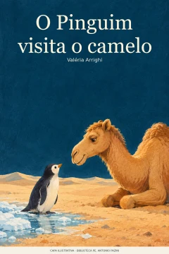 Capa de Pinguim visita o camelo, O, por Arrighi, Valéria