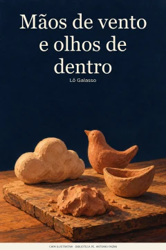 Capa de Mãos de vento e olhos de dentro, por Galasso, Lô