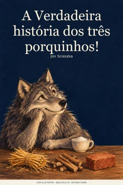 Capa de Verdadeira história dos três porquinhos!, A, por Scieszka, Jon