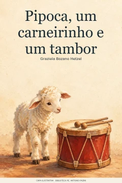 Capa de Pipoca, um carneirinho e um tambor, por Hetzel, Graziela Bozano